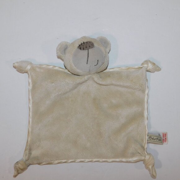 Mini Mode Tan Brown Teddy Bear BERTIE plush Security Blanket Baby Lovey Nunu - Picture 7 of 7